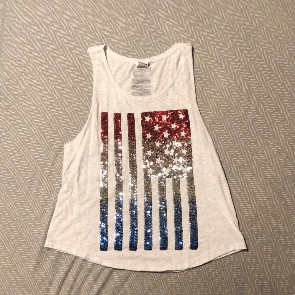American Flag Pink Brand Tank Top